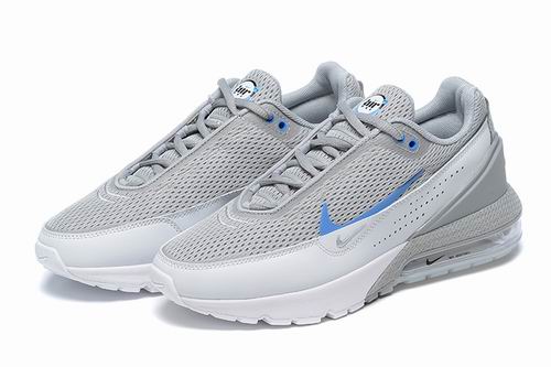 Nike Air Max Pulse White Grey Blue Men's Shoes-12 - Click Image to Close